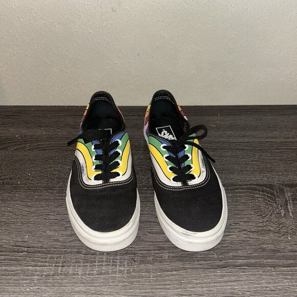 Vans Authentic Refract Rainbow Athletic Skate Sneakers Women’s 7.5 Men’s 6 - Picture 4 of 8